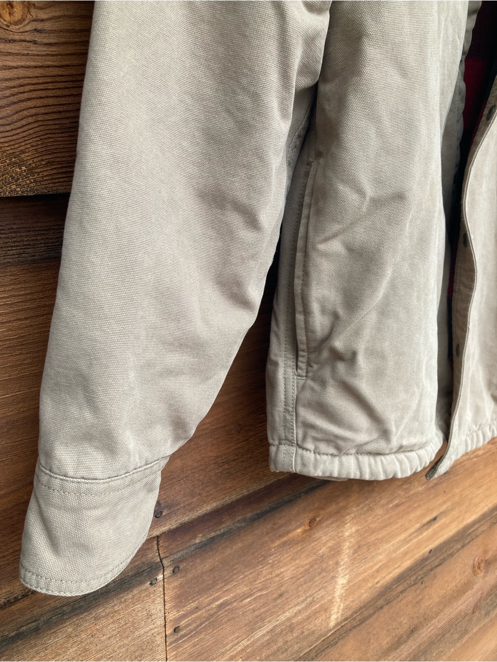 Fleece-Lined Tan Jacket - Picture 3 of 8